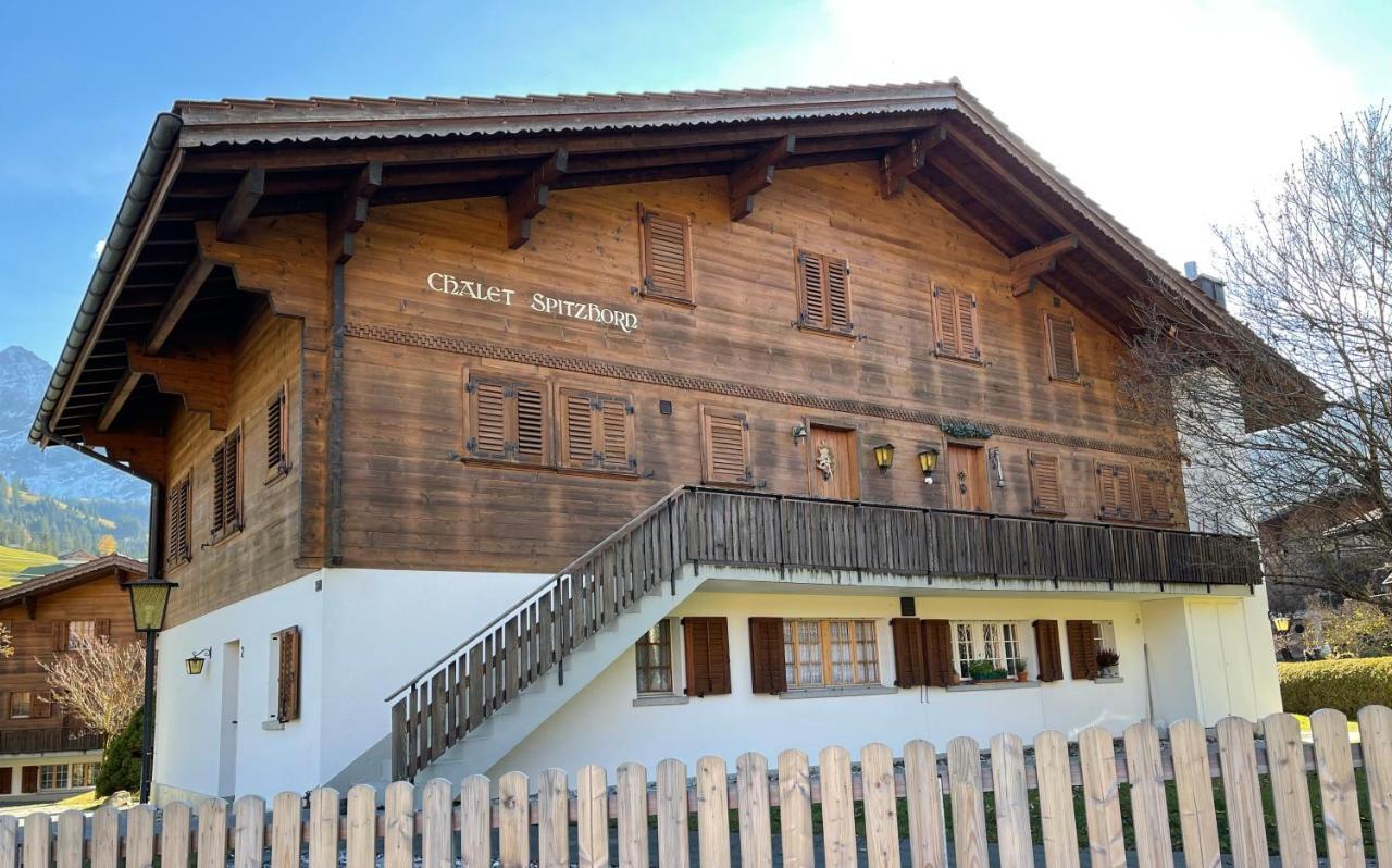 Chalet Spitzhorn - Your Peak Getaway - Private Terrasse & Gratis Parkplatz Gsteig Exterior photo